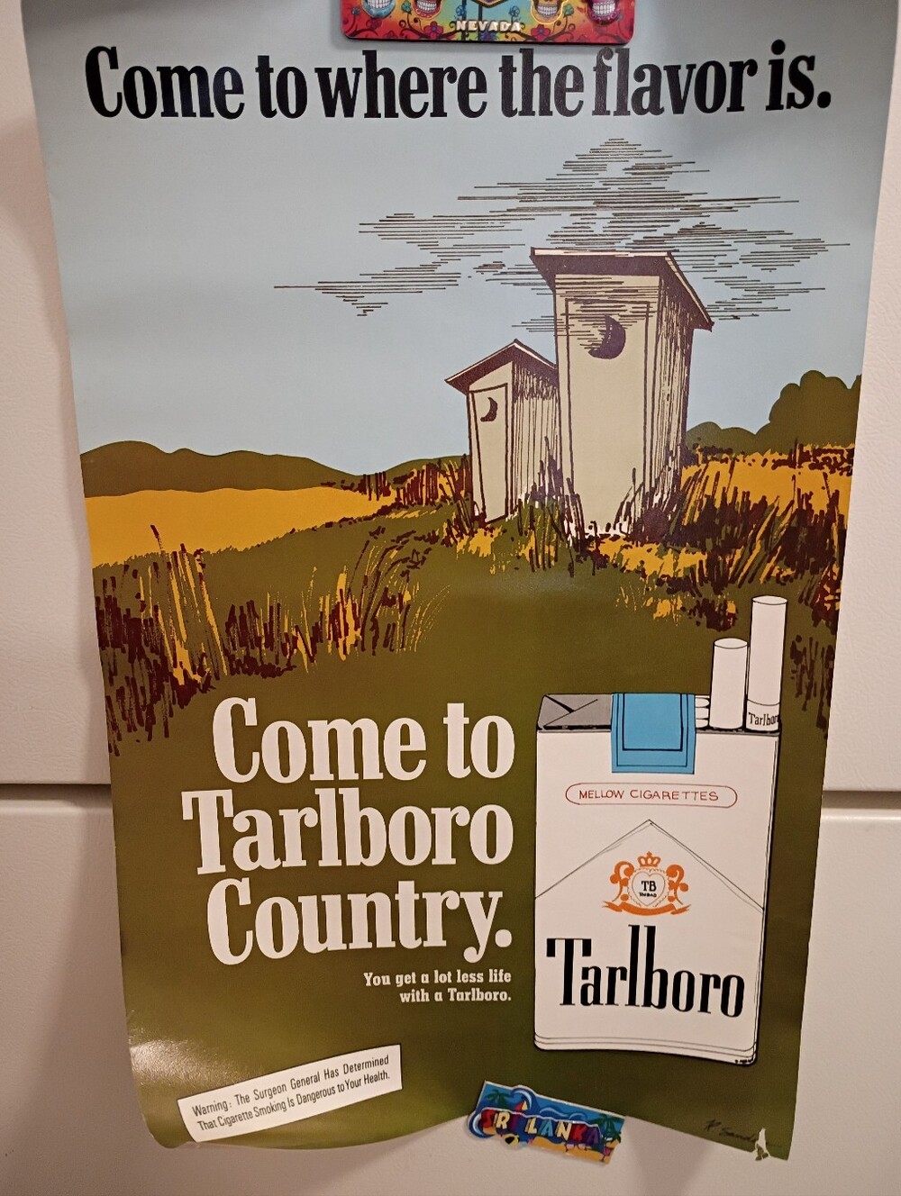 Vintage Spenco Medical Corporation Anti-Smoking Poster "Tarlboro"